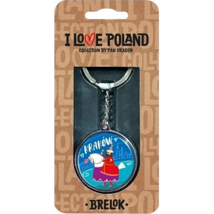 Pan Dragon kulcstartó, Krakkó, ezüst