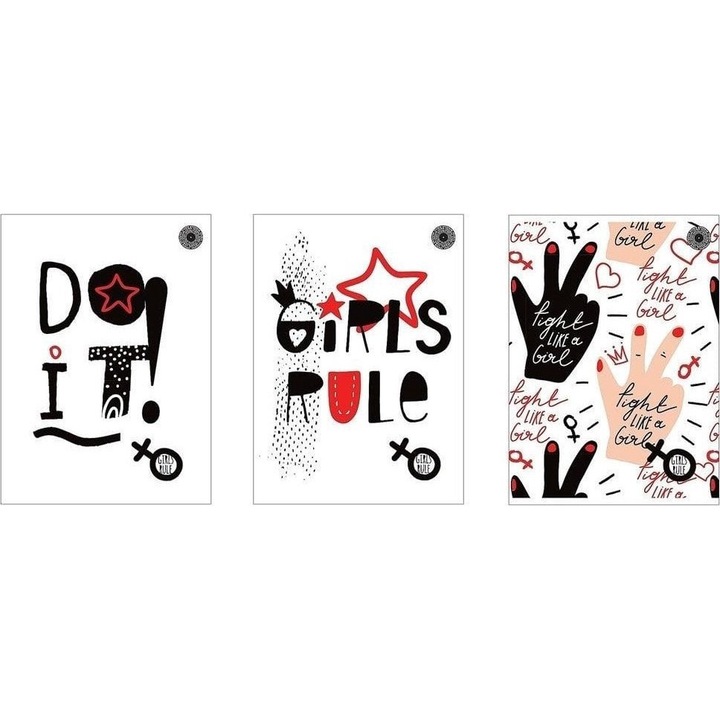 The Promised Land füzet A4/80K Girls Rule vonalas (5 darab)