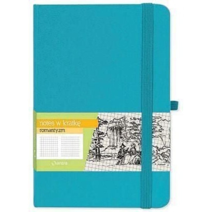 Notatnik Antra Romantism, 160 pagini, turcoaz, A6