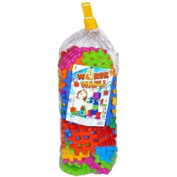Комплект от 90 строителни блокчета, Baczek, Multicolor