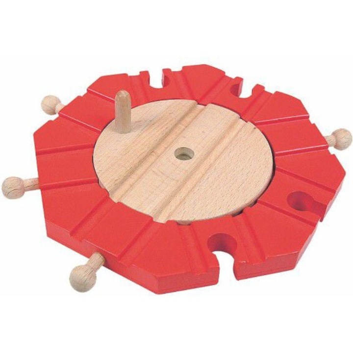 Sine pentru trenulet Woodyland, lemn, multicolor