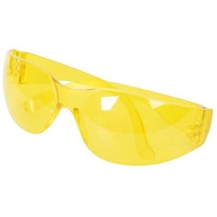 Ochelari protectie, 15.5x14.5x4.5cm, Filtru UV, Galben