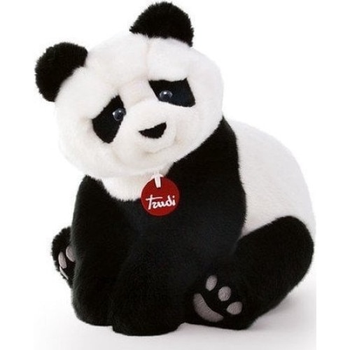 Urs panda de plus, Trudi,M, Textil, Alb/Negru - eMAG.ro