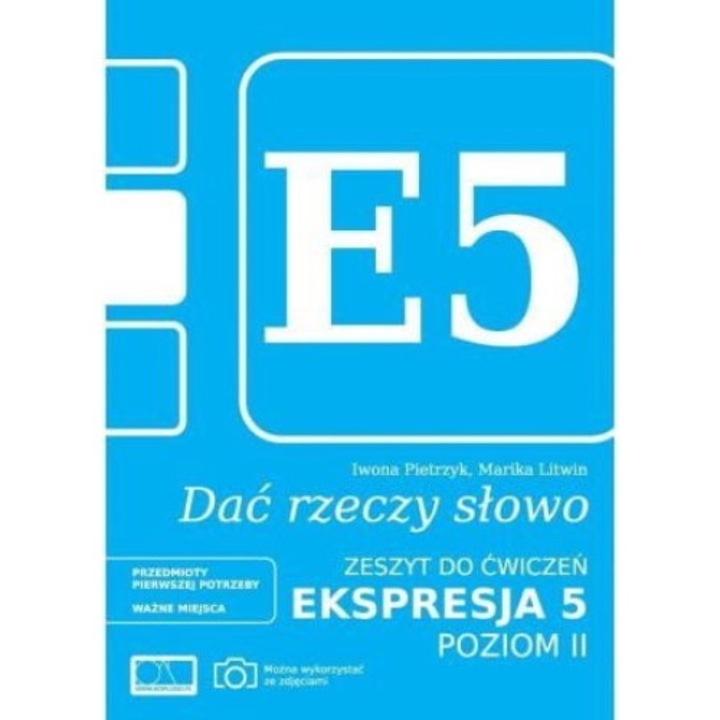 Dac rzeczy slowo, Komlogo, Albastru/Alb