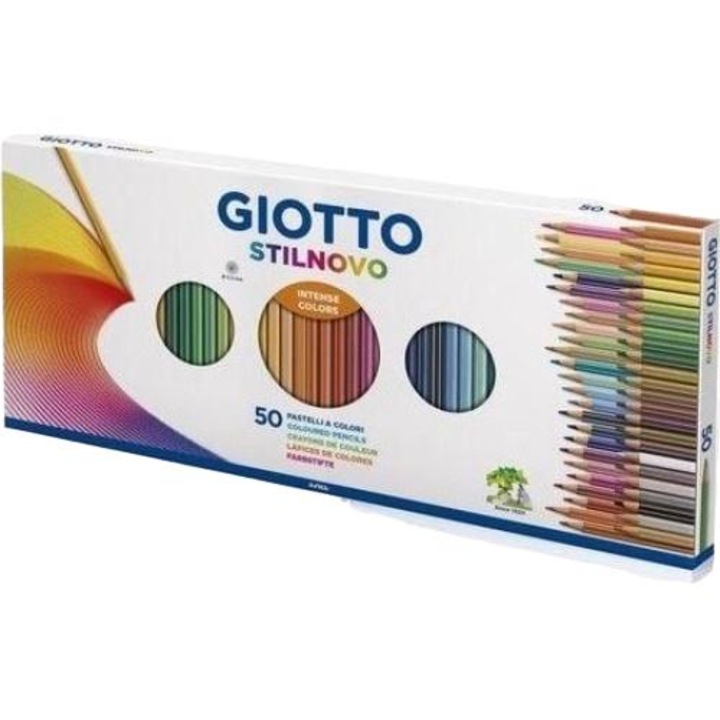 Set 50 creioane, Giotto, Multicolor