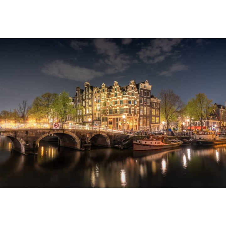 Fototapet autoadeziv PVC - Oras Olandez La Lasarea Serii, 160 x 240 cm