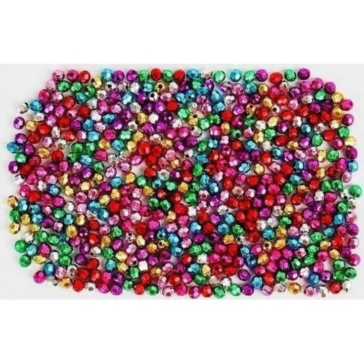 Set margele, Fandy, 5 mm, 40 g, Multicolor