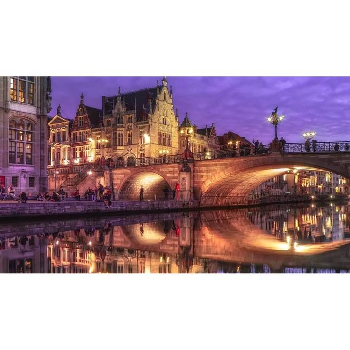 PVC öntapadós tapéta - Egy este Belgiumban, 100 x 150 cm