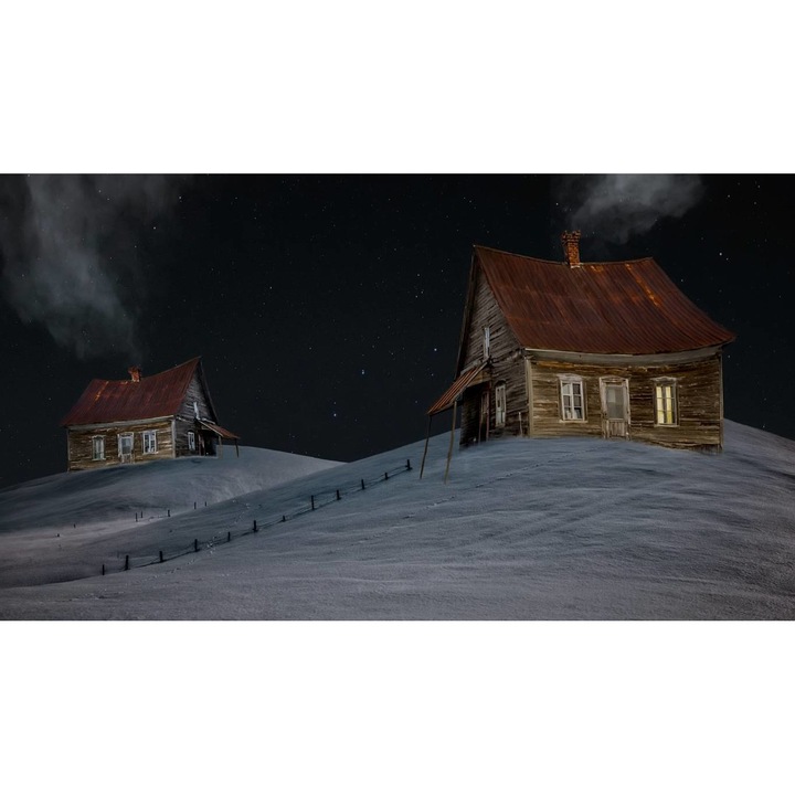 PVC öntapadós tapéta - Hegyi táj, 100 x 150 cm