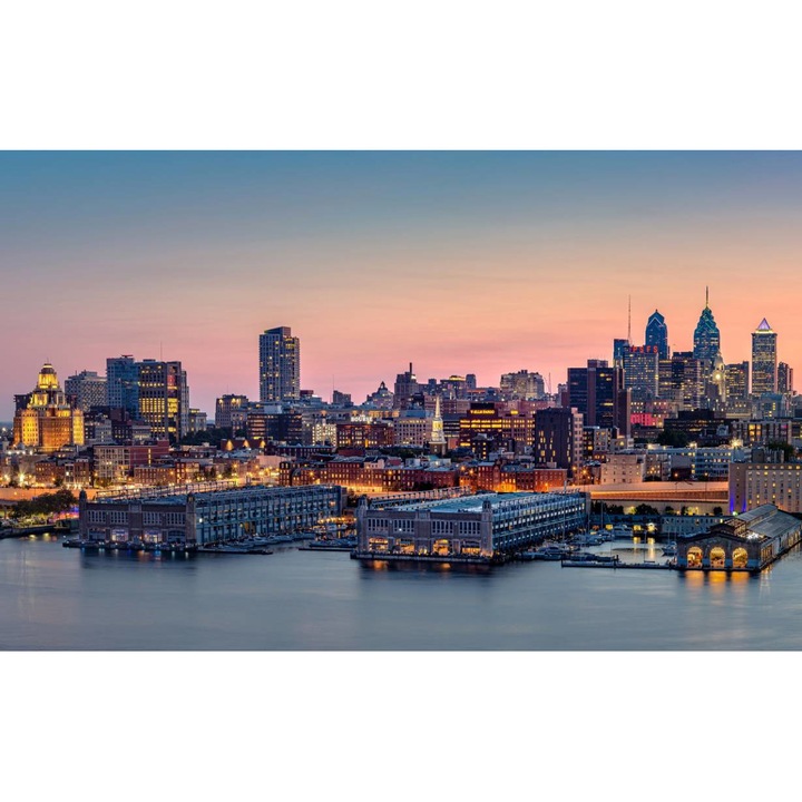 PVC öntapadó tapéta - Philadelphia este végén, 100 x 150 cm