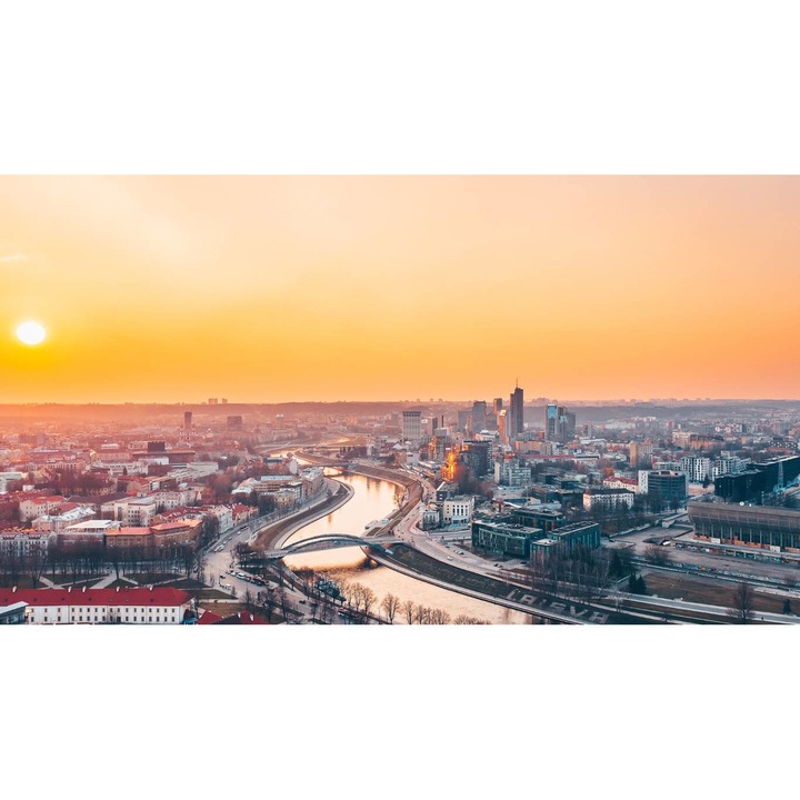 Öntapadó PVC tapéta - Sunrise Litvániában, 100 x 150 cm