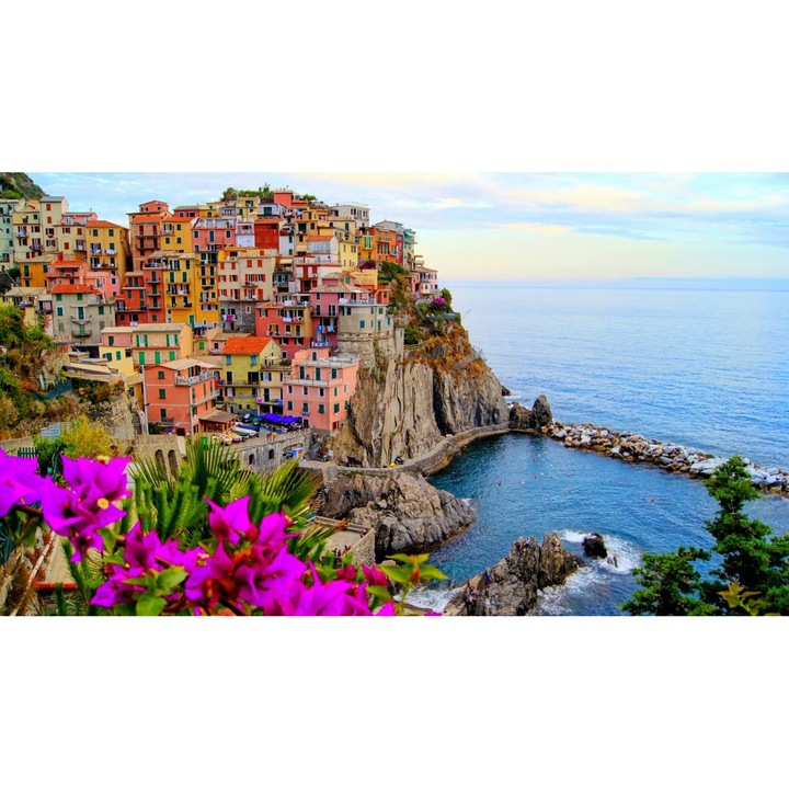 Öntapadó PVC tapéta - olasz falu Manarola 4, 100 x 150 cm