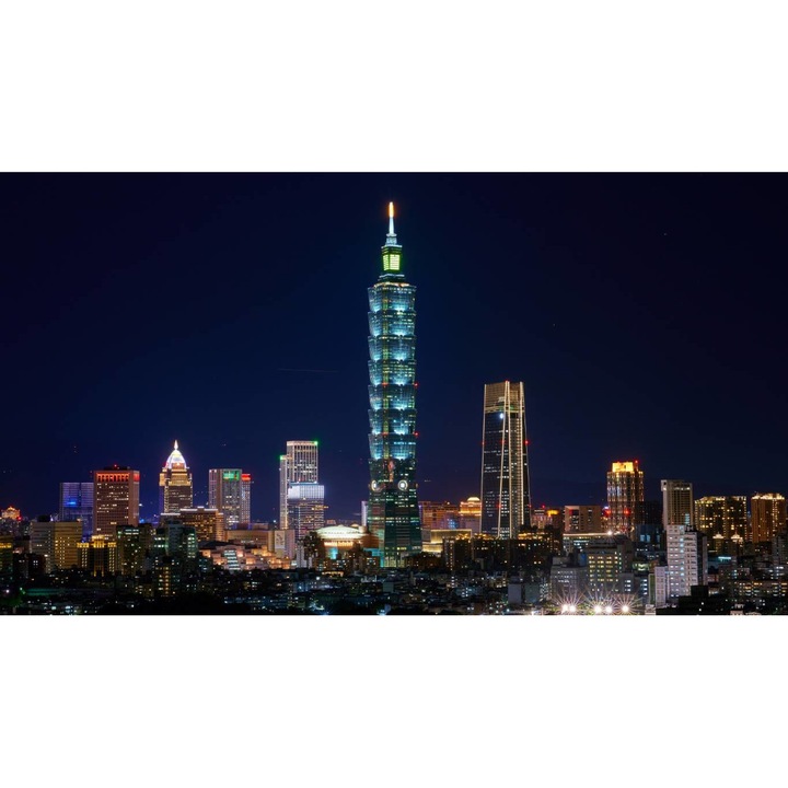 Öntapadó PVC tapéta - Taiwan At Night, 100 x 150 cm