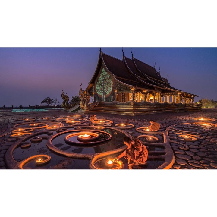 PVC öntapadó tapéta - Buddhist Temple 3, 100 x 150 cm