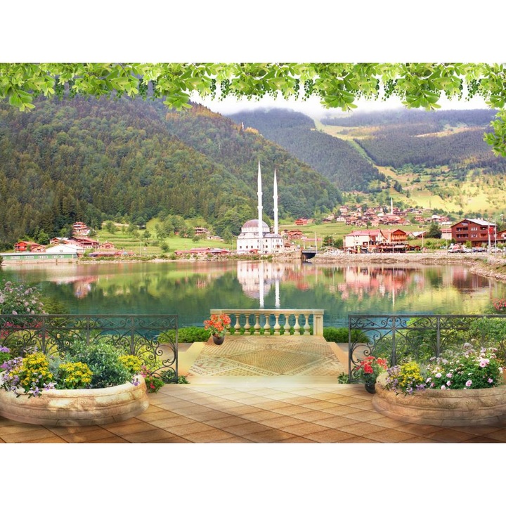 PVC öntapadó tapéta - Kilátás a Fehér mecsetre, 100 x 150 cm