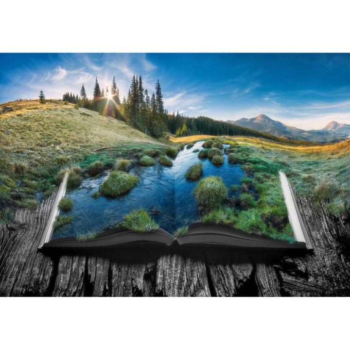 PVC öntapadós tapéta - Természet könyve a hegytetőn, 100 x 150 cm