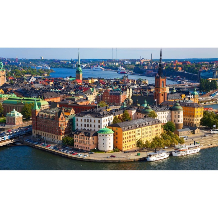 PVC öntapadó tapéta - View From Stockholm, 100 x 150 cm