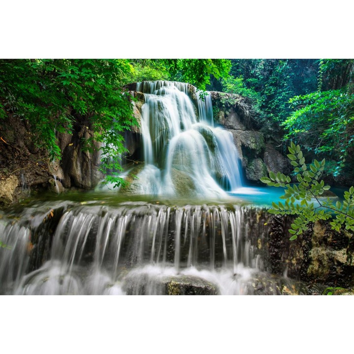 Öntapadó PVC tapéta - Forest Waterfall, 100 x 150 cm