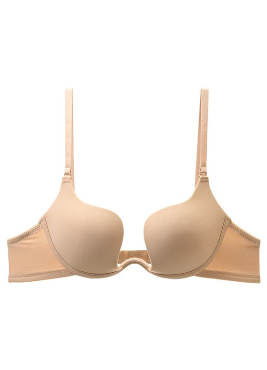 Női melltartó, JeiibrZui, Pamut, Bejqdwsaxzf, Bézs, 75A