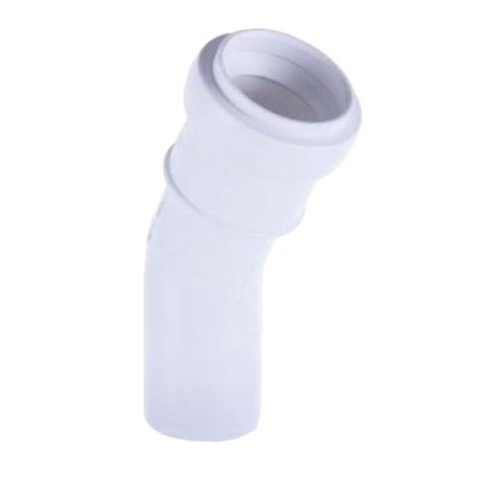 Könyök belső lefolyóhoz, Pipelife, PVC, 40/30 fok, Fehér