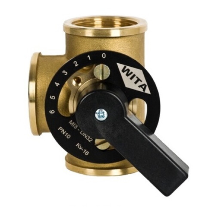 Helwita T-007020 adapter, 3 utas, acél, 1 hüvelykes, szaniter felszerelésekhez