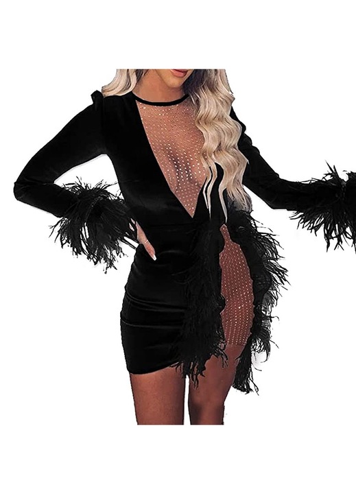 Női ruha, Jormftte, fekete, L INTL