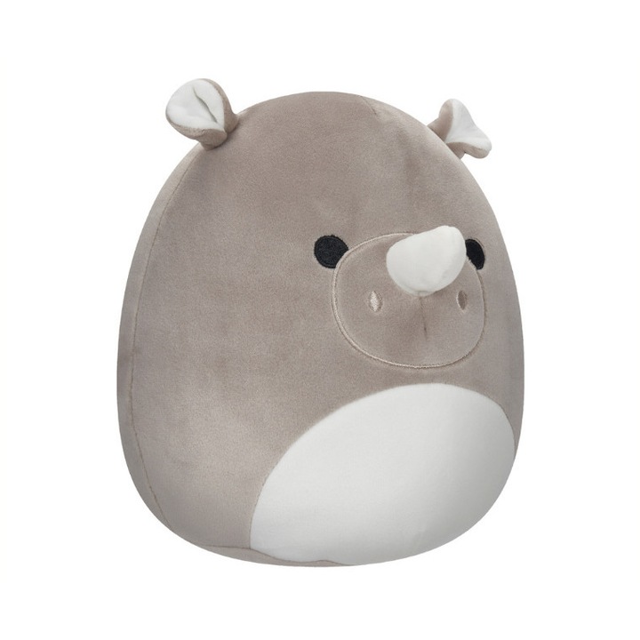 Jucarie de plus Squishmallows, Irving, rinocer gri, 20 cm