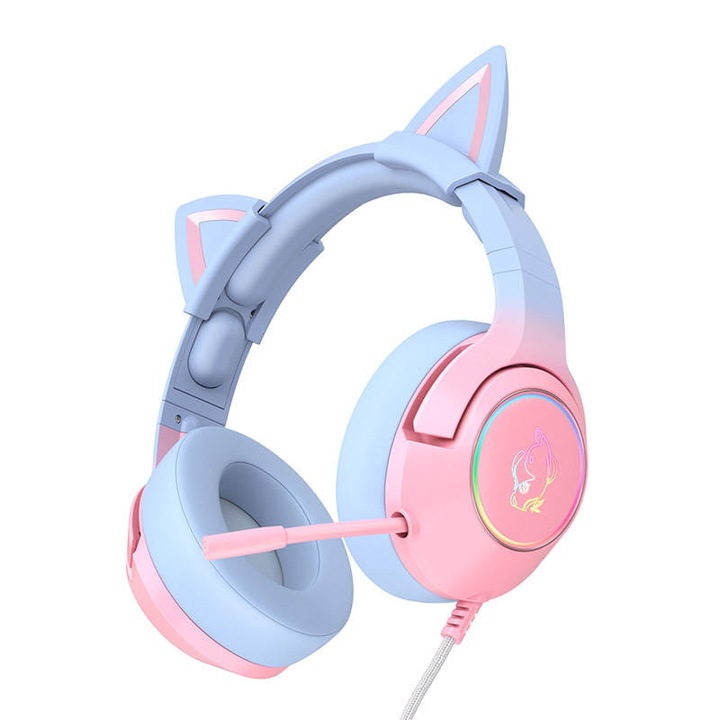 Геймърски слушалки, Onikuma, розови/сини