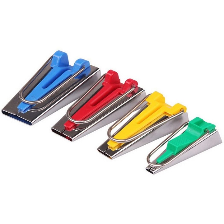 Set de 4 Aparate pentru Crearea Benzilor de Tiv, Plastic/Metal, Multicolor