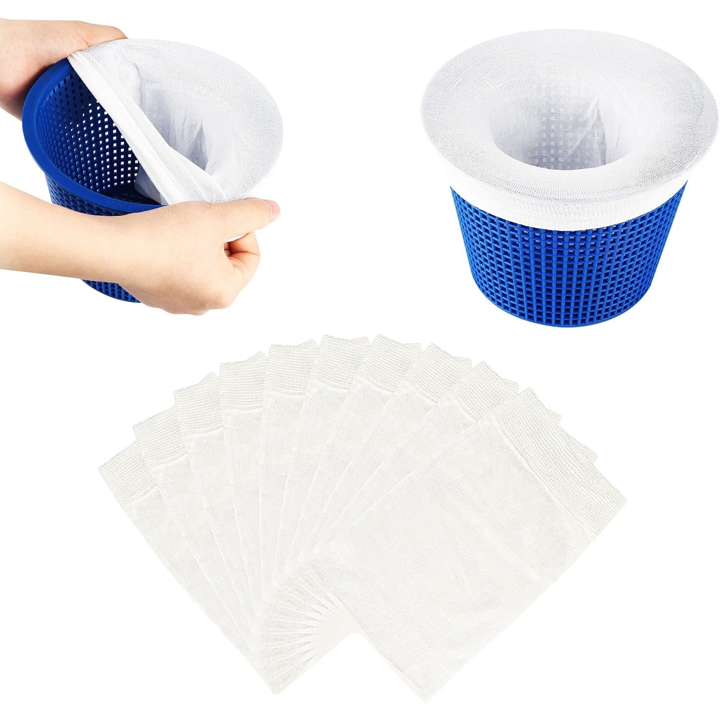 Set Filtre Pentru Skimmer Piscina Iongziming Nylon Alb Emag Ro