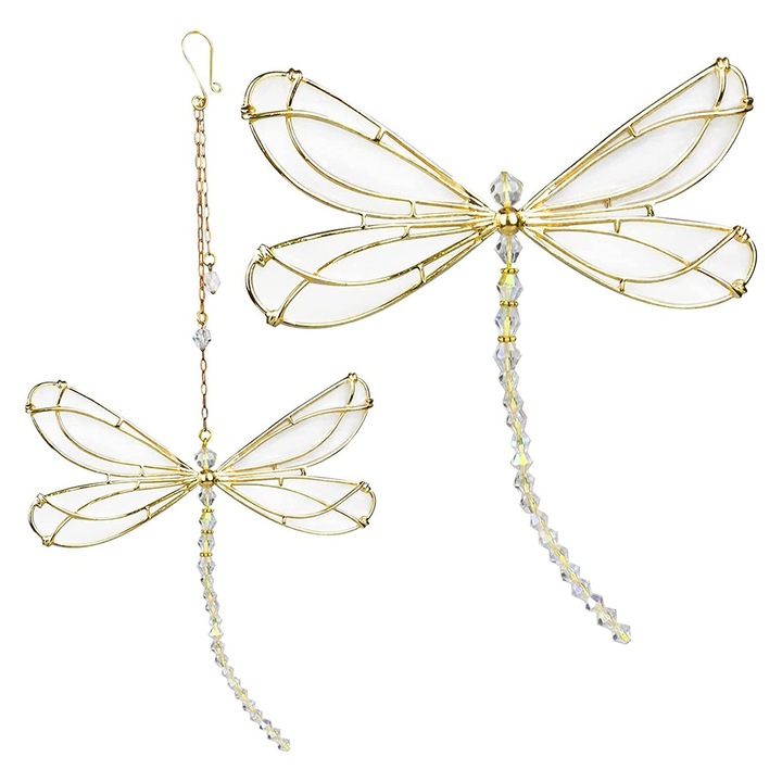 2 db felfüggesztett díszkészlet, Jormftte, Fém, Arany