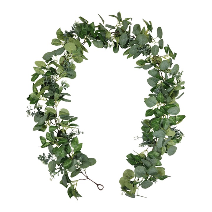 Корона от изкуствени листа, QttvbTna, зелена