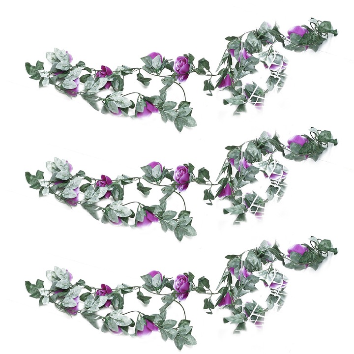 3 db műfüzér QttvbTna készlet, esküvői dekoráció, többszínű, kertbe