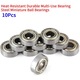 Set 10 rulmenti, QttvbTna 698ZZ, 8x19x6mm, argintiu