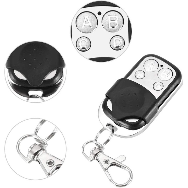 Telecomanda automata pentru poarta culisanta, Enforose, sistem 4 canale, design rezistent la coroziune, usor si portabil