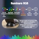 Incarcator Wireless 3 in 1 cu Lumini RGB VENTLEX, Tip statie de Incarcare Telefon, Casti si Ceas, Fast Charge 15W, incarcare magnetica Magsafe, Compatibil cu iPhone, Airpods, Apple Watch, Android, Huawei, Xiaomi, Negru