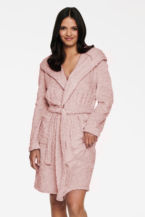 Halat de baie femei, Henderson Ladies Henri, Poliester, Roz, S INTL