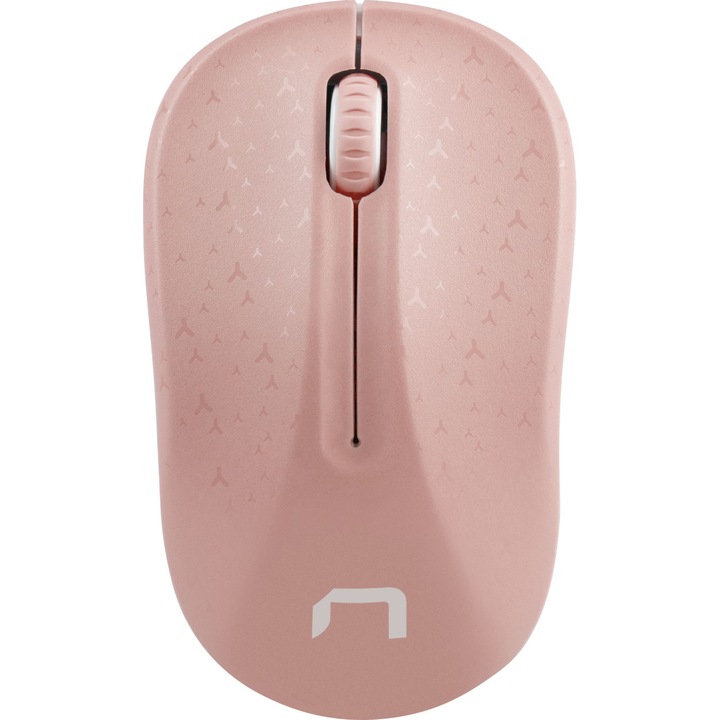 Безжична мишка Natec Toucan, Бял/розов, Wireless