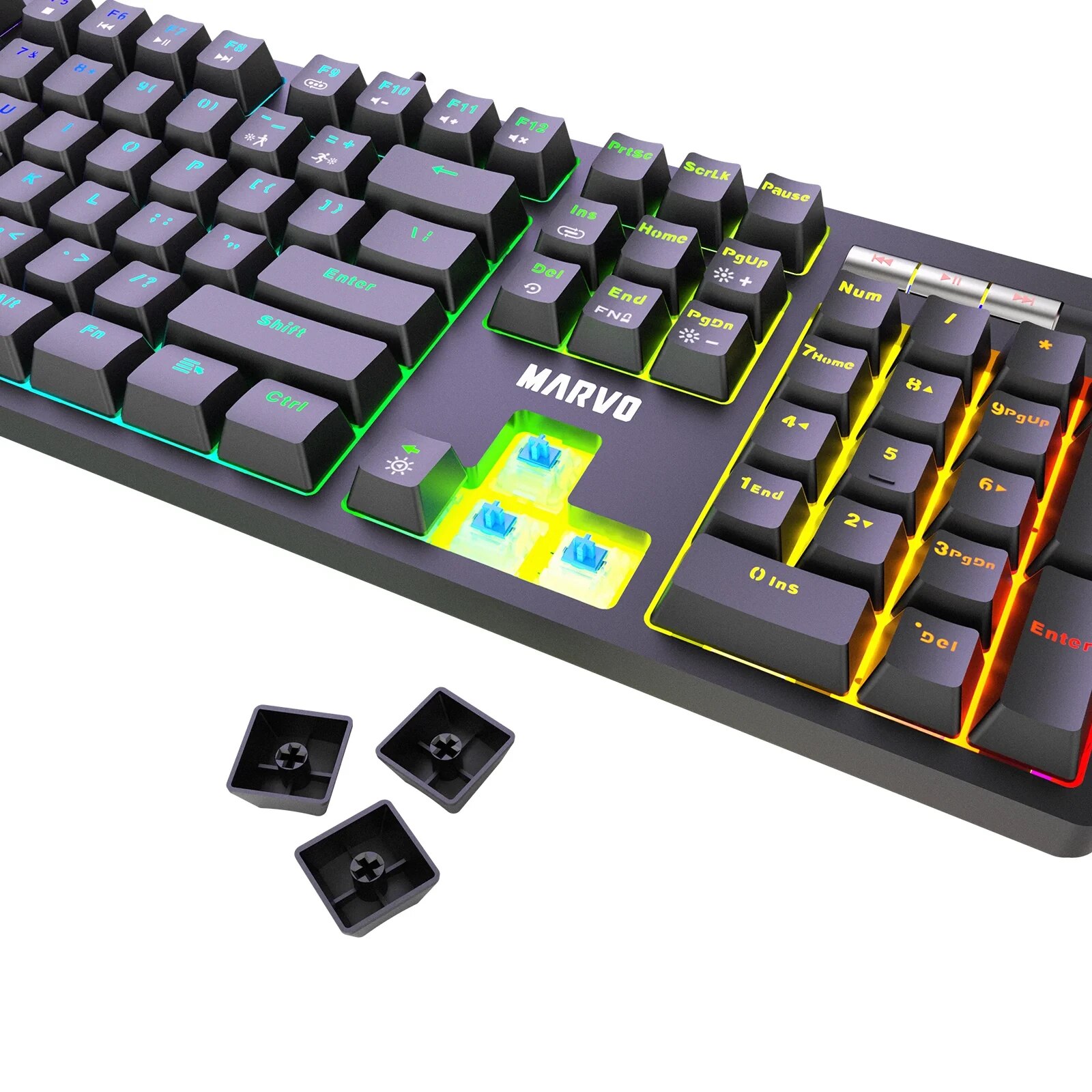 Клавиатура Marvo механична клавиатура Gaming Keyboard Mechanical KG948 ...