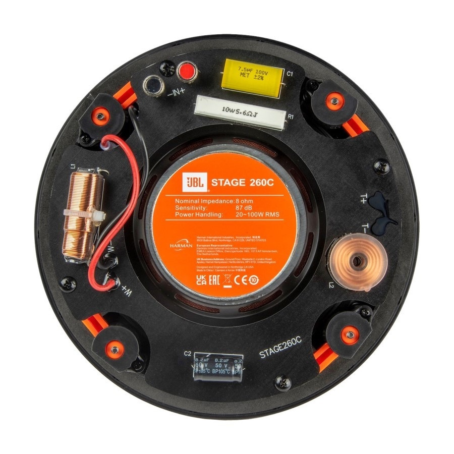 Difuzor de instalare in tavan, JBL, 2 cai, 165mm, Negru