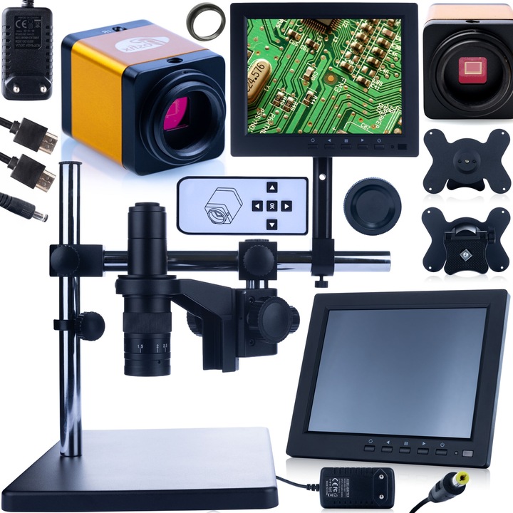 Цифров микроскоп, Rosfix, Earth Pro MCEP-0.5X-PZRR, Zoom 7x-45x, 8 инчов дисплей, многоцветен