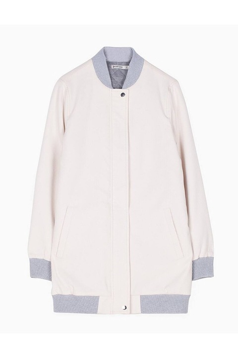 Geaca Stradivarius Butter, Alb