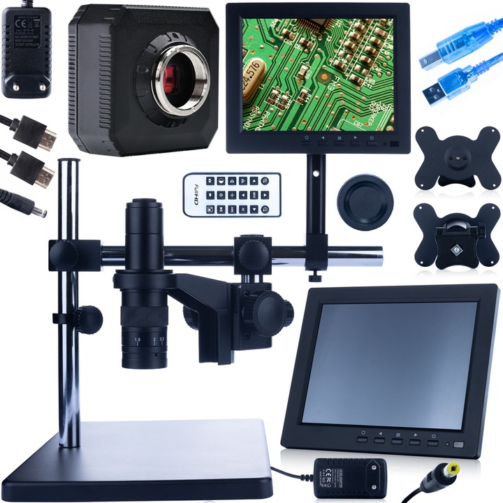 Digitális mikroszkóp Rosfix Earth Pro MCEP-0.5X-PZRR, zoom 7x-45x, kijelző 8 hüvelyk