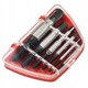 Set 5 extractoare pentru suruburi, Rosfix, Inox, 3-18mm, Negru/Rosu