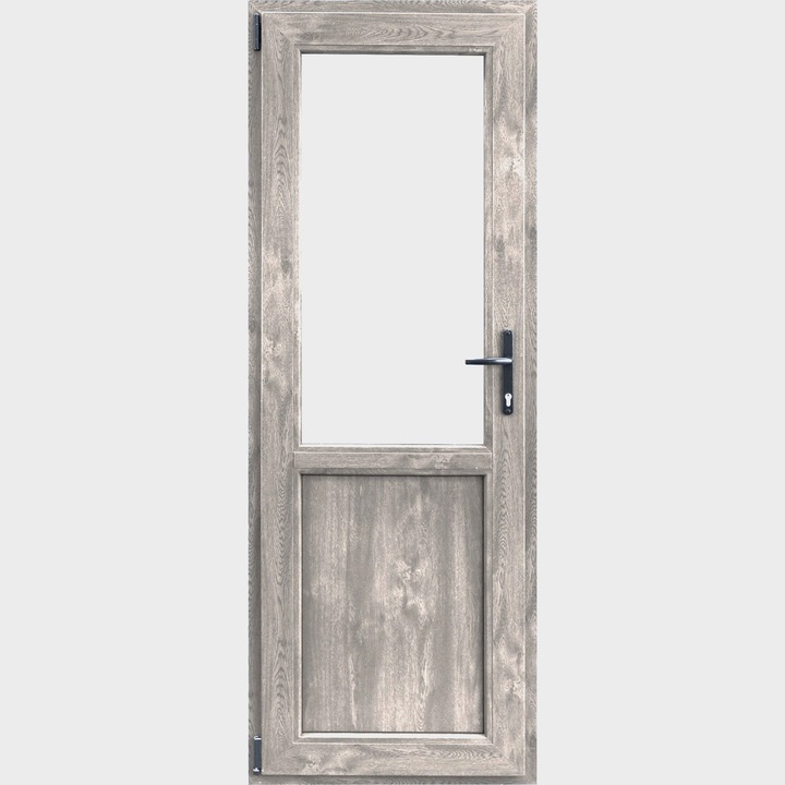 Usa Pvc, Tamistef, 5 camere, 1 canat, stejar antik, de exterior, deschidere exterior stanga, 900x2000 mm