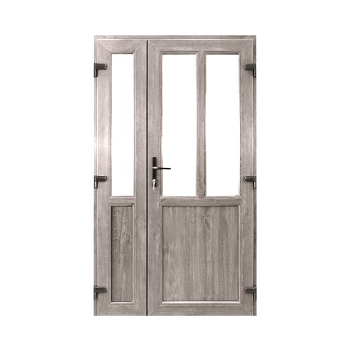 Usa Pvc, Tamistef, 5 camere, 2 canate, stejar antik, de exterior, deschidere exterior dreapta, 1250x2000 mm