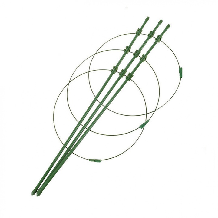 Suport cu bete si inele pentru flori, 45 cm, Casa Plastor