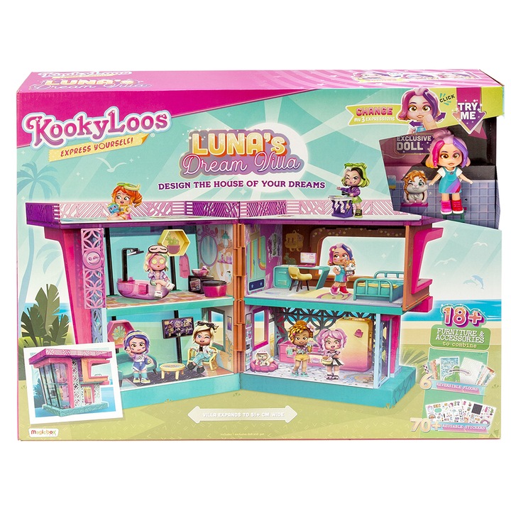 Комплект за игра Kookyloos - Къщата на Луна