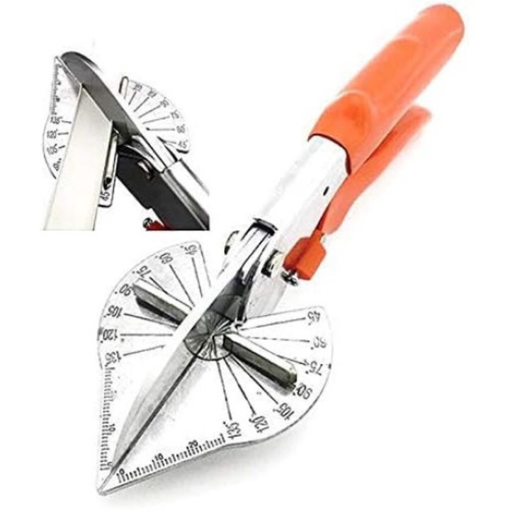 Foarfeci multifunctionali, ajustabili 45-135 grade, otel, 22cm