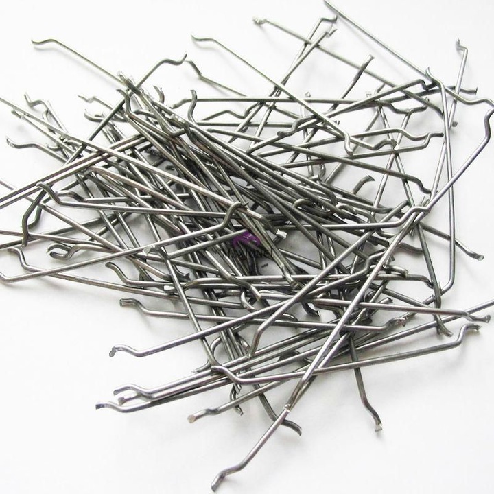 Fibra metalica cu ciocuri pentru armarea betonului, grosime 1mm, lungime 50mm, 20kg